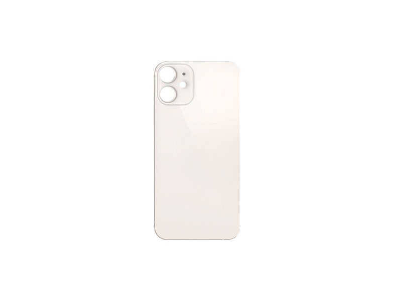 Sklo zadního krytu pro Apple iPhone 12 Mini bílá - obrázek produktu