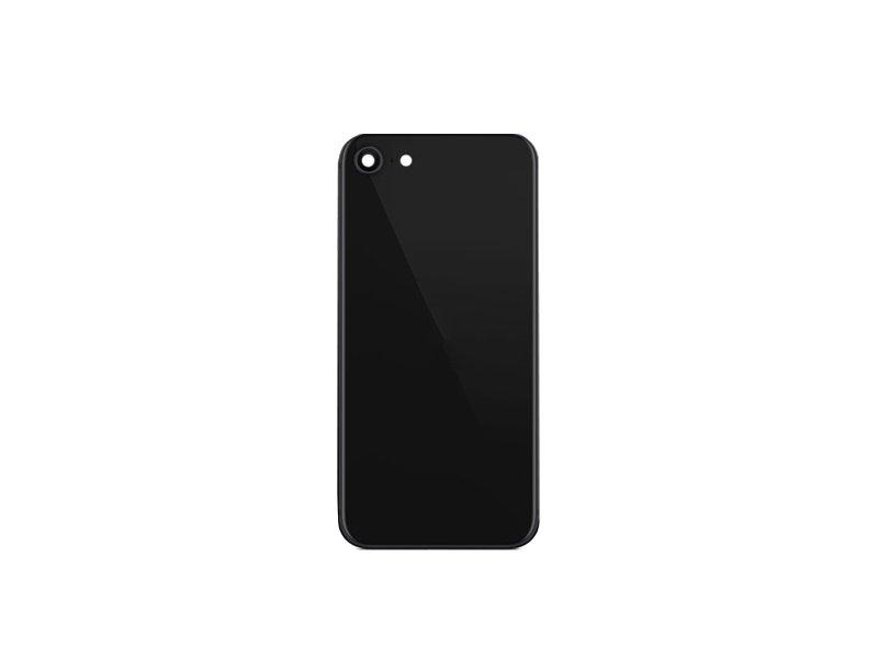 Sklo zadního krytu se sklem kamer pro Apple iPhone SE 2020 černá - obrázek produktu