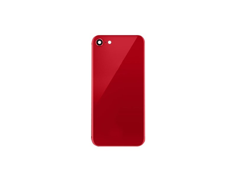Sklo zadního krytu se sklem kamer pro Apple iPhone SE 2020 červená - obrázek produktu