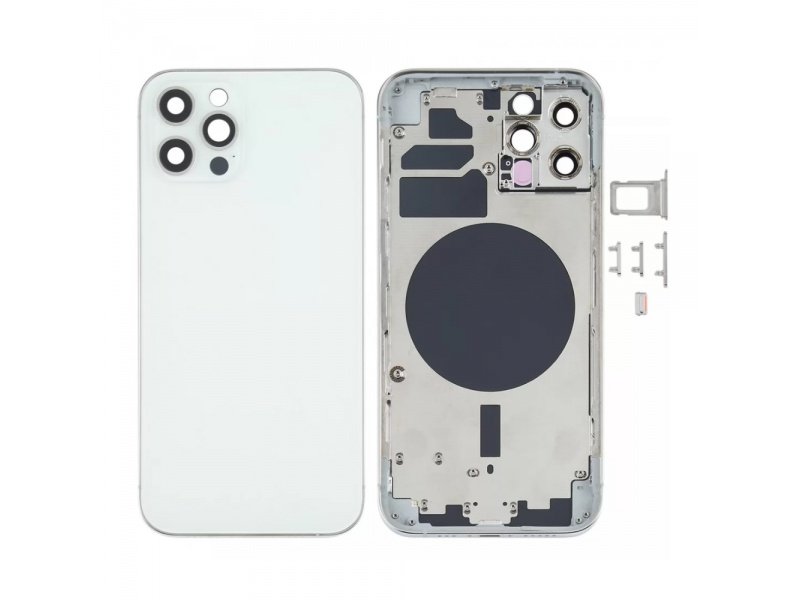 Zadní kryt pro Apple iPhone 12 Pro Max (stříbrná) - obrázek produktu