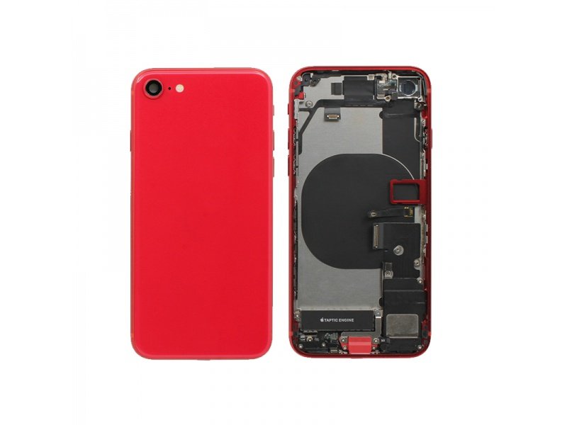 Zadní kryt kompletní pro Apple iPhone SE 2020 červená - obrázek produktu