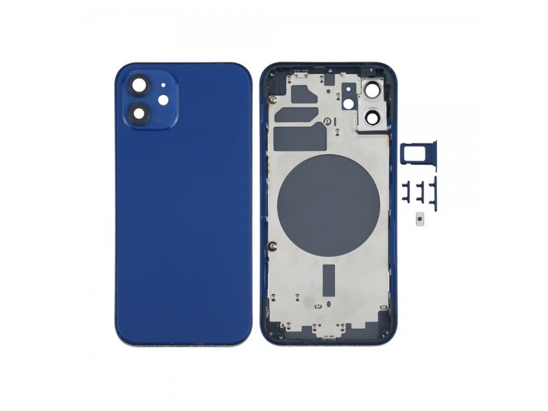 Zadní kryt pro Apple iPhone 12 mini osazený modrá - obrázek produktu