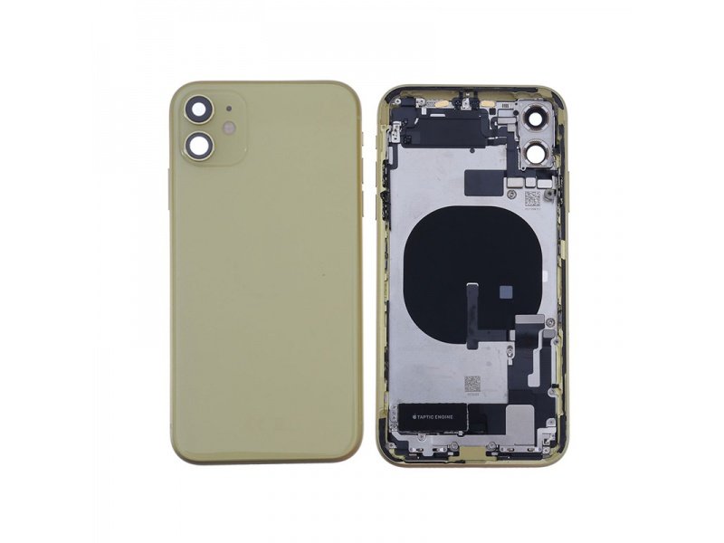 Zadní kryt kompletní pro Apple iPhone 11 žlutá - obrázek produktu