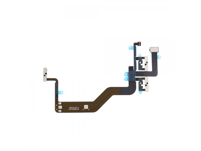 Flex kabel tlačítka zapínání+tlačítka hlasitosti+kovová destička pro Apple iPhone 12 Mini - obrázek produktu