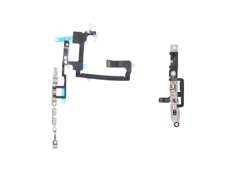 Flex kabel tlačítka zapínání + hlasitosti + kovová destička pro Apple iPhone 14 Plus - obrázek produktu