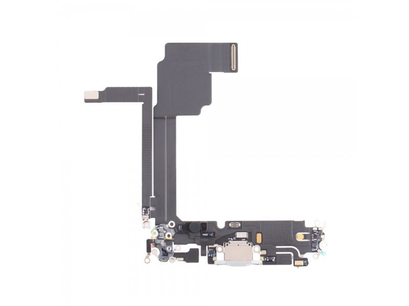 Nabíjecí deska a flex pro Apple iPhone 15 Pro Max bílý titan - obrázek produktu