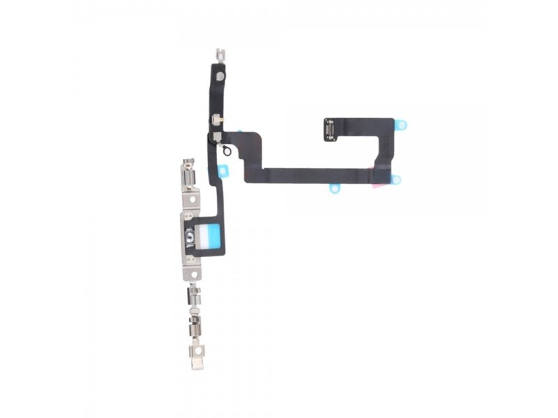 Flex kabel tlačítka hlasitosti + kovová destička pro Apple iPhone 14 - obrázek produktu