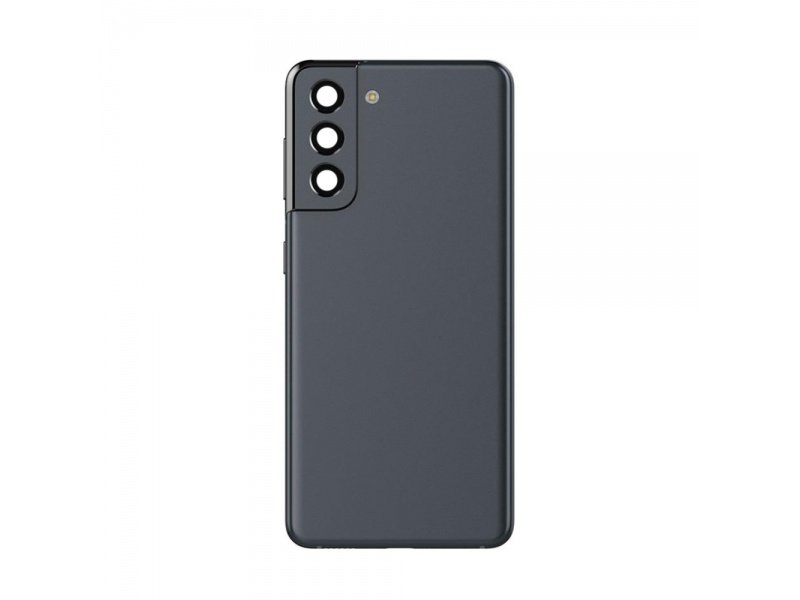 Zadní kryt + čočky + rámeček kamer pro Samsung Galaxy S21 5G (G991) Phantom grey (OEM) - obrázek produktu