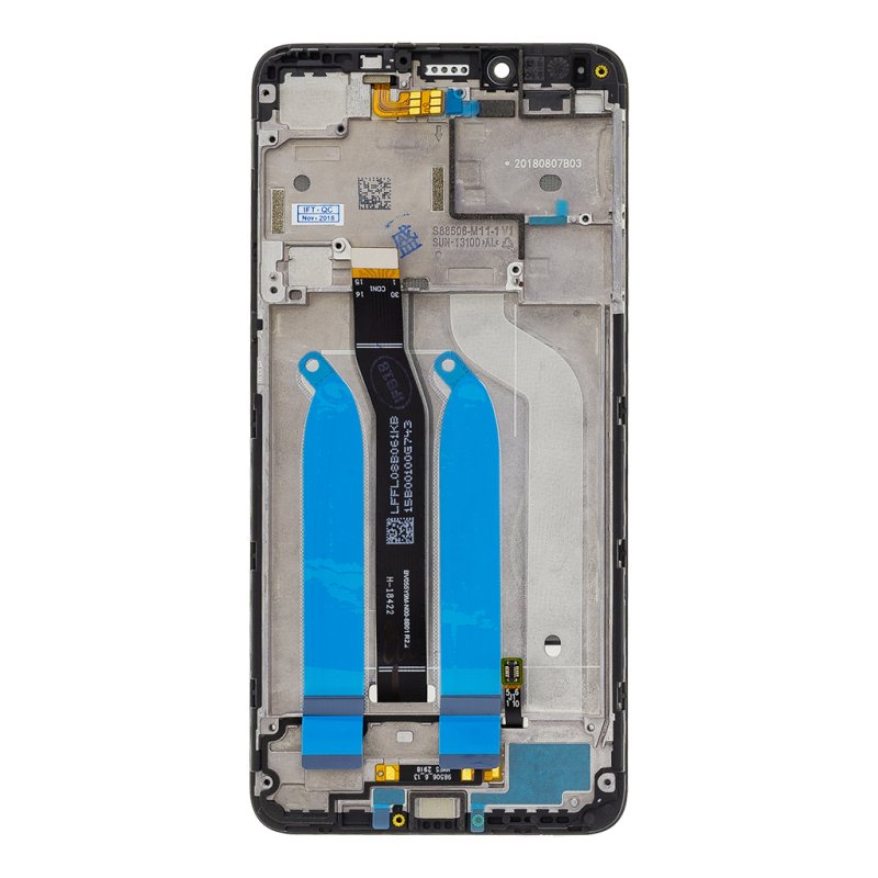 LCD Display + Dotyková Deska + Přední Kryt pro Xiaomi Redmi 6/6A Black - obrázek č. 1