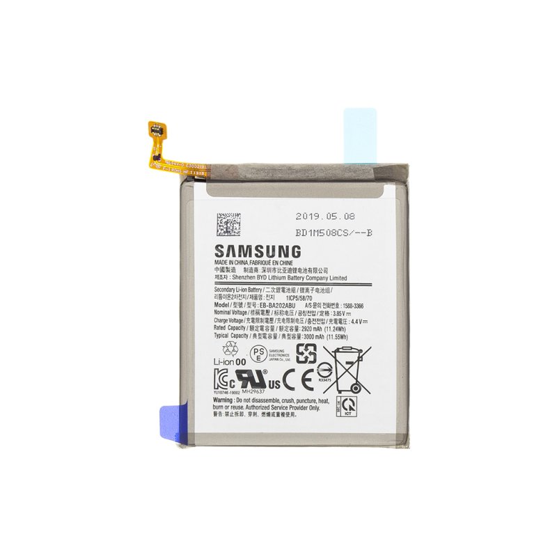 Originální baterie Samsung Galaxy A20e - EB-BA202ABU Li-Pol 3000mAh (Service Pack) - obrázek produktu