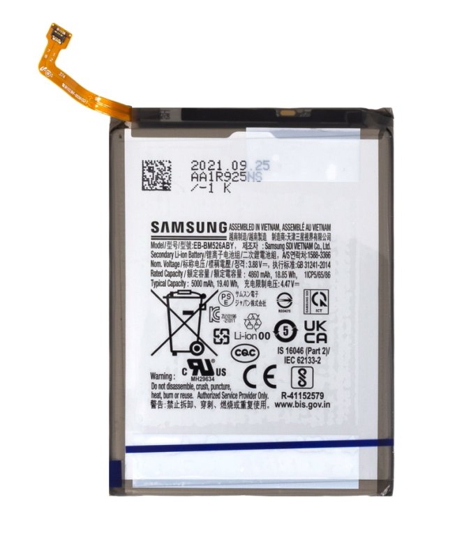Originální Baterie Samsung A23 5G / M23 / M33 / M52 / M53 - EB-BM526ABY - Li-Ion 5000mAh (Service pack) - obrázek produktu
