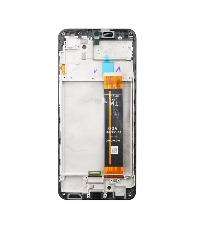 LCD display + Dotyk + Přední kryt pro Samsung A236 Galaxy A23 5G Black - obrázek č. 1