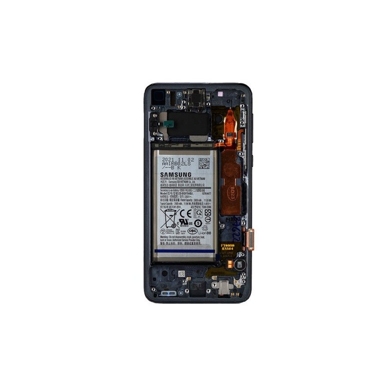 Originál LCD display + Dotyk + Přední kryt Samsung G970 Galaxy S10e Prism Blue (Service Pack) - obrázek č. 1