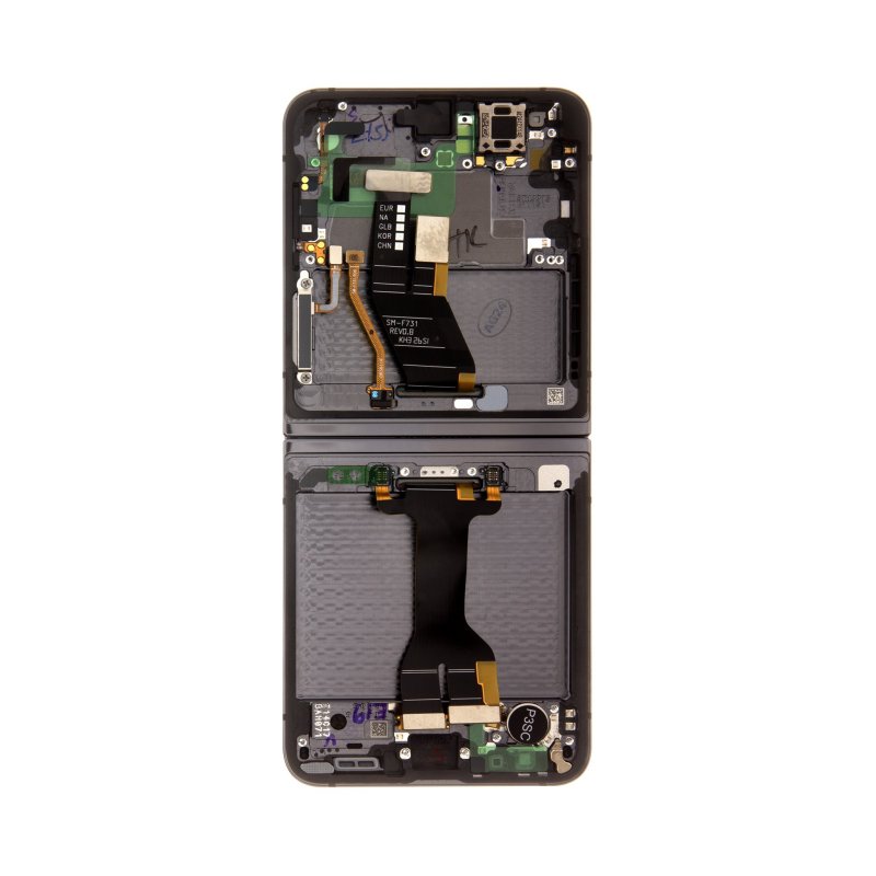 Originál LCD display + Dotyk + Přední Kryt Samsung F731 Galaxy Z Flip 5 5G Graphite (Service Pack) - obrázek č. 1