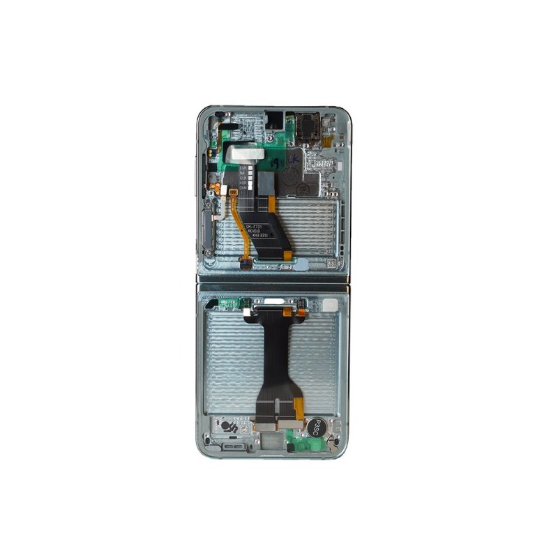 Originál LCD display + Dotyk + Přední Kryt Samsung F731 Galaxy Z Flip 5 5G Mint (Service Pack) - obrázek č. 1