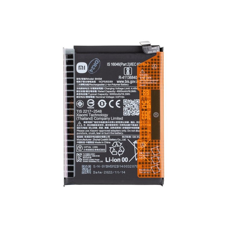 Originální baterie Xiaomi Redmi Note 12 4G - BN5M - 5000mAh (Service Pack) - obrázek produktu