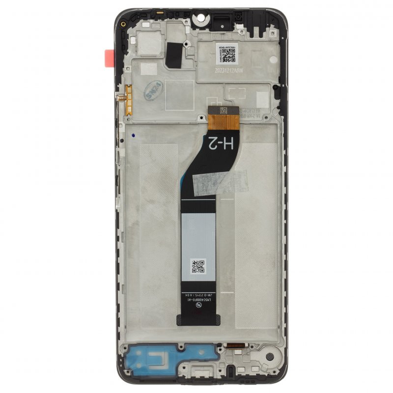 Originál LCD Display + Dotyková Deska + Přední Kryt pro Xiaomi Redmi 13C/Poco C65 Black (Service Pack) - obrázek č. 1