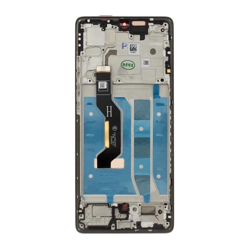 Originál Motorola G85 LCD Display + Dotyková Deska + Přední Kryt Gray (Service Pack) - obrázek č. 1
