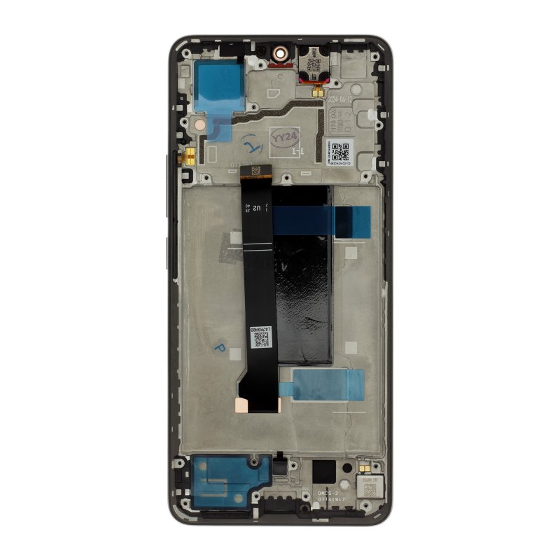 Originál LCD Display + Dotyková Deska + Přední Kryt pro Xiaomi Redmi Note 13 Pro 5G / POCO X6 - Black (Service Pack) - obrázek č. 1