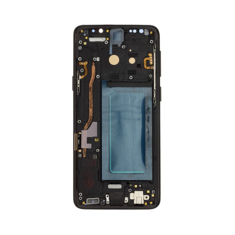 LCD display + Dotyk + Přední Kryt pro Samsung G960 Galaxy S9 Black OLED - obrázek č. 1