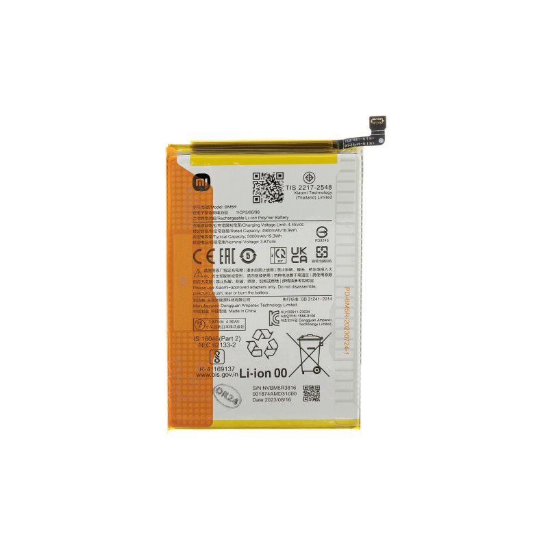 Originální baterie Xiaomi Redmi 12 - BM5R - 5000mAh (Service Pack) - obrázek produktu