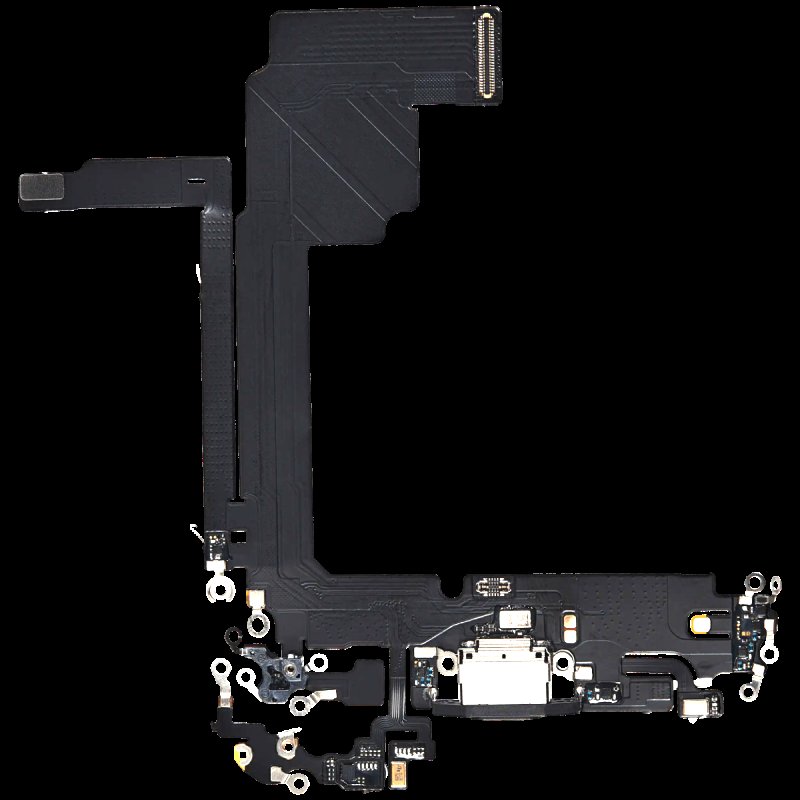 iPhone 15 Pro Max Flex Kabel vč. Dobíjecího Konektoru Black - obrázek produktu