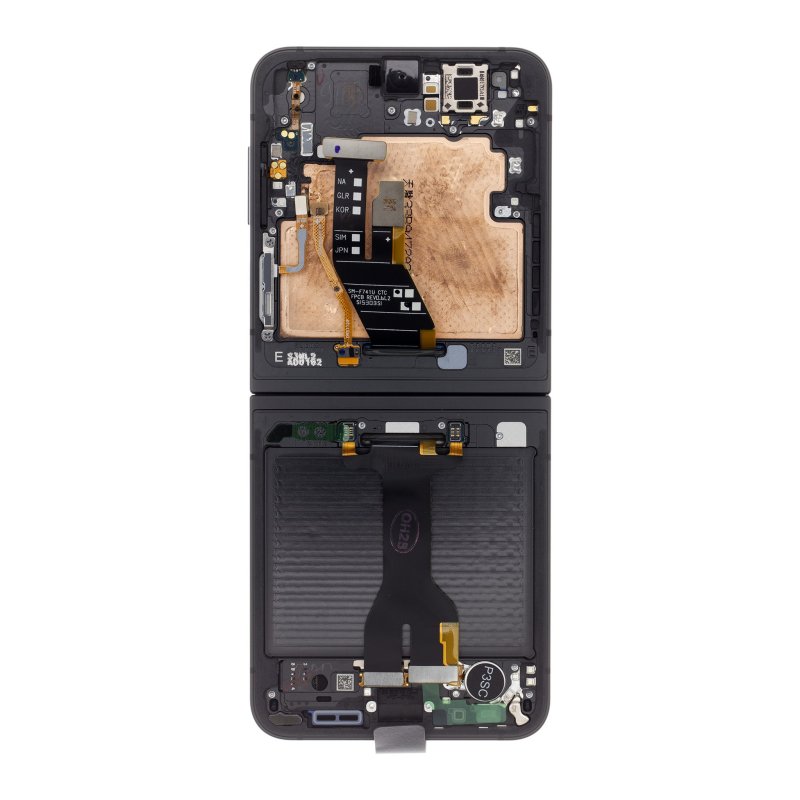 Originál LCD display + Dotyk + Přední Kryt Samsung F741 Galaxy Z Flip 6 5G Black (Service Pack) - obrázek č. 1