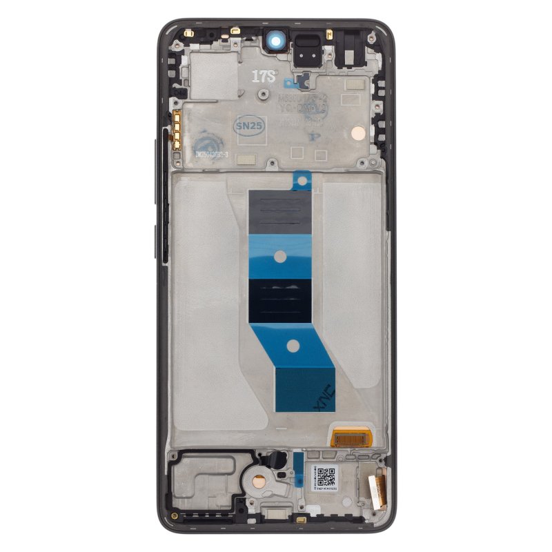 Originál LCD Display + Dotyková Deska + Přední Kryt pro Xiaomi Redmi Note 14 5G Black (Service Pack) - obrázek č. 1