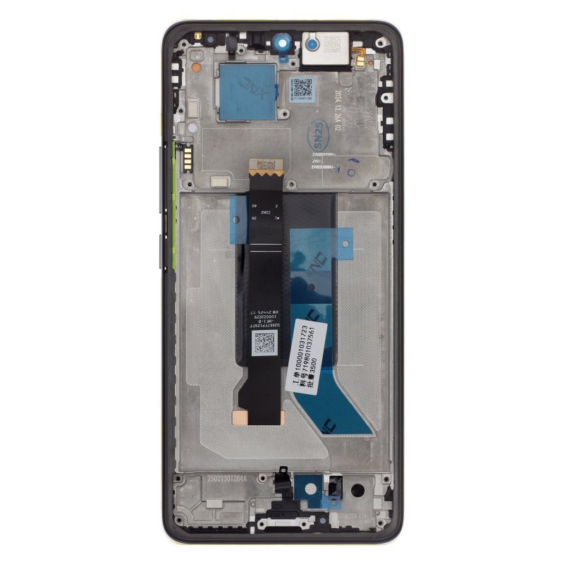 Originál LCD Display + Dotyková Deska + Přední Kryt pro Xiaomi Redmi Note 14 Pro 5G Black (Service Pack) - obrázek č. 1