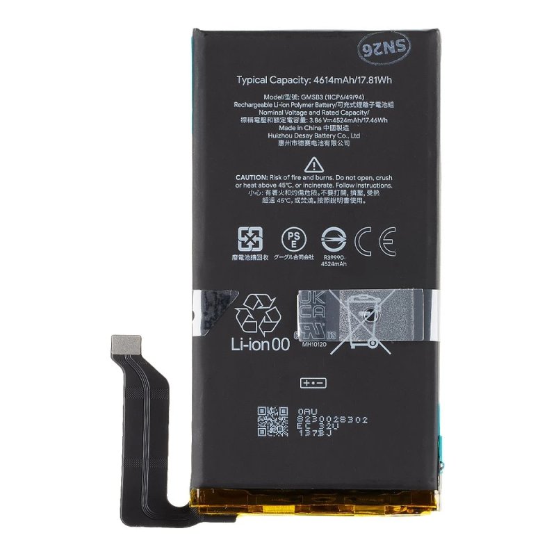 Originální Baterie Google Pixel 6 - GMSB3 - Li-Ion 4614mAh (Service Pack) - obrázek produktu