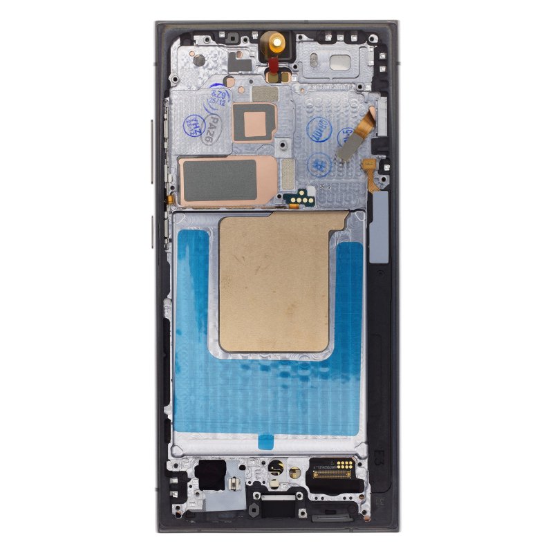 LCD display + Dotyk + Přední Kryt pro Samsung S928B Galaxy S24 Ultra Black OLED - obrázek č. 1