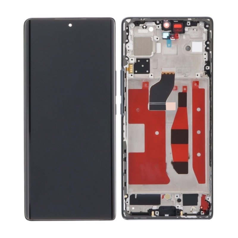 LCD Display + Dotyková Deska + Přední Kryt Honor 70 Black Original OLED - obrázek produktu