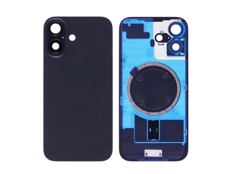 Zadní sklo pro Apple iPhone 17 Černá (s logem) - obrázek produktu