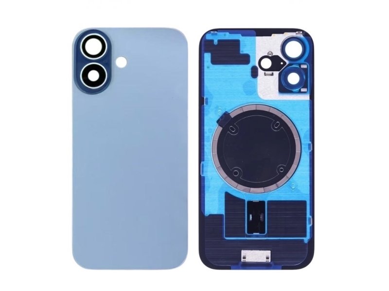 Zadní sklo pro Apple iPhone 17 Modrá (s logem) - obrázek produktu