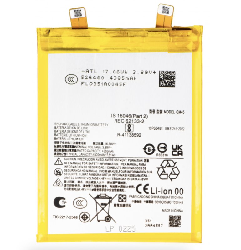 Baterie Motorola Edge 50 Pro - QM45 - 4500mAh (OEM) - obrázek produktu