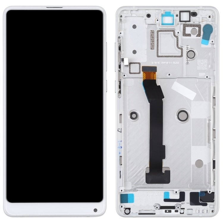 LCD Display + Dotyková Deska + Přední kryt pro Xiaomi Mi Mix 2S White - obrázek produktu