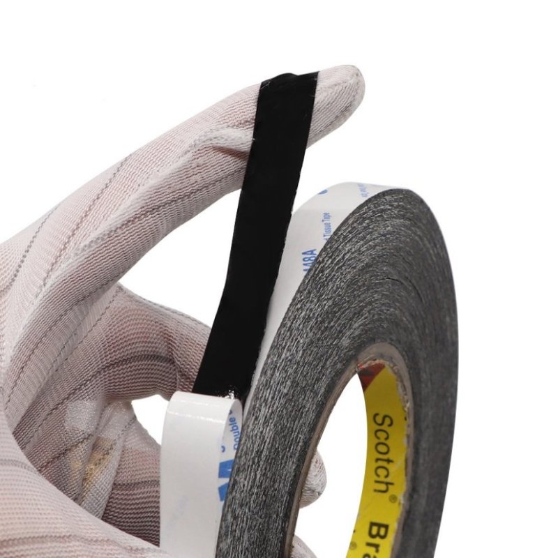 3M Oboustranná lepící páska černá, šířka 10mm - délka 50m - obrázek produktu