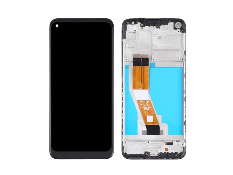 LCD displej + rámeček pro Samsung Galaxy M11 M115 černá (Service Pack) (GH81-18736A) - obrázek produktu