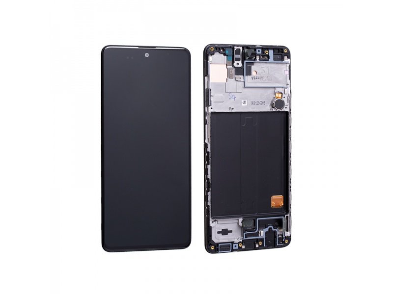 LCD displej + rámeček pro Samsung Galaxy A51 A515 černá (Service Pack) (GH82-21680A) - obrázek produktu
