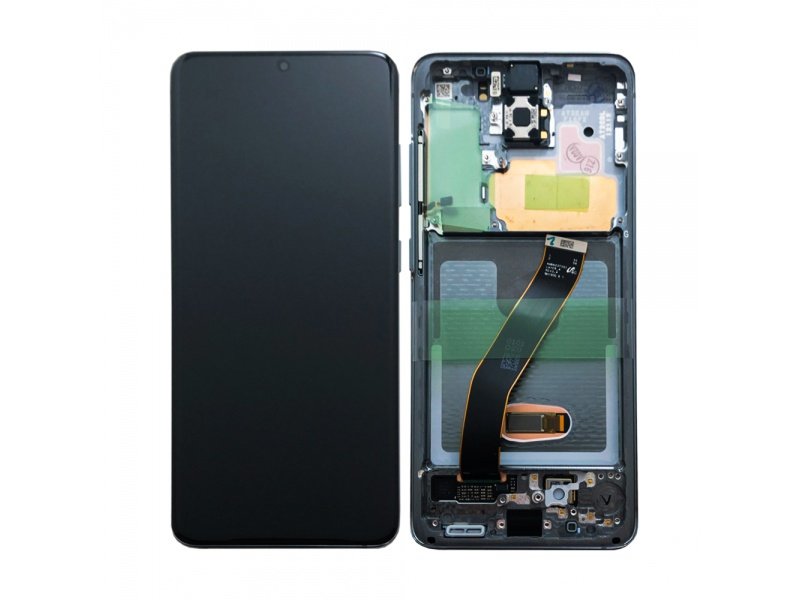 LCD displej + rámeček pro Samsung Galaxy S20 G980 Cosmic šedá (Service Pack) (GH82-22123A) - obrázek produktu