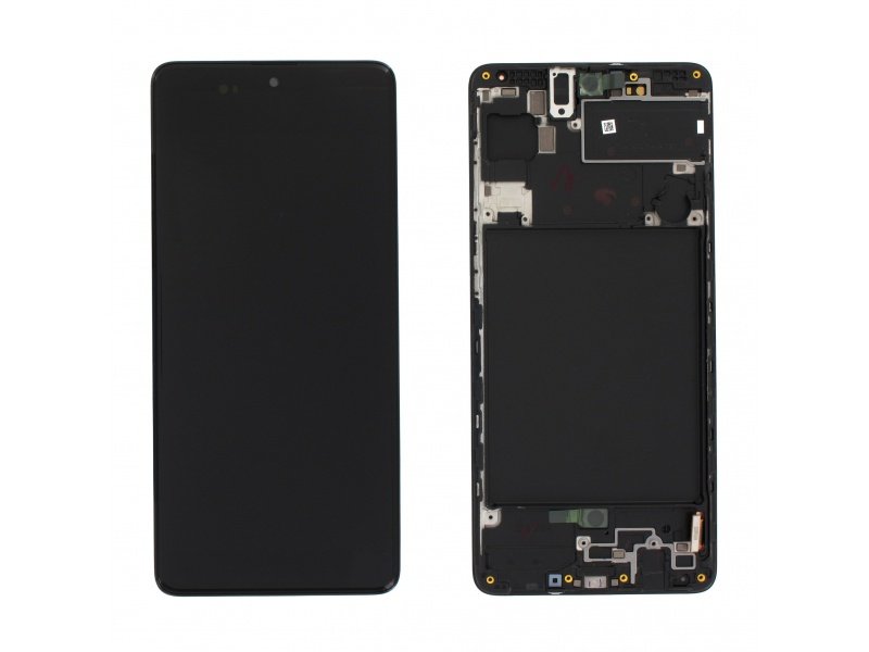 LCD displej + rámeček pro Samsung Galaxy A71 A715 černá (Service Pack) (GH82-22152A) - obrázek produktu