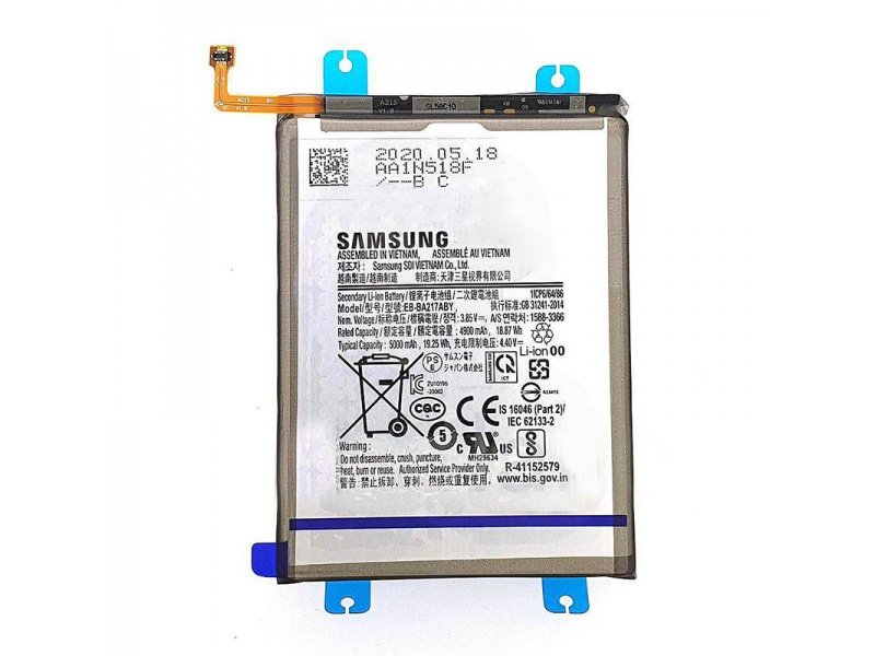 Baterie pro Samsung Galaxy A12/A12s/A13/A21s/M12 (EB-BA217ABY) (5000mAh) (Service Pack) (GH82-22989A) - obrázek produktu