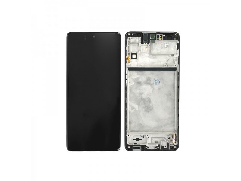 LCD displej + rámeček pro Samsung Galaxy M51 M515 Celestial černá (Service Pack) (GH82-24166A) - obrázek produktu