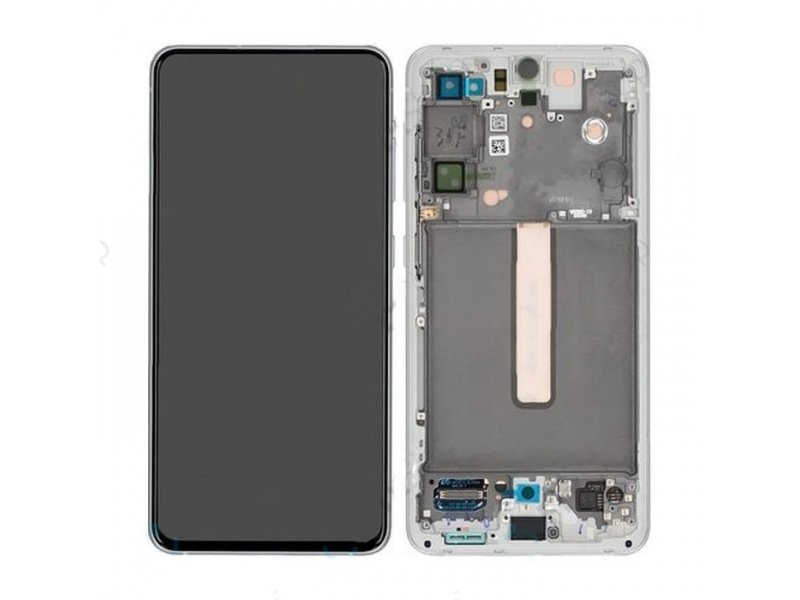 LCD displej + rámeček pro Samsung Galaxy S21 FE G990 bílá (Service Pack) (GH82-26414B) - obrázek produktu
