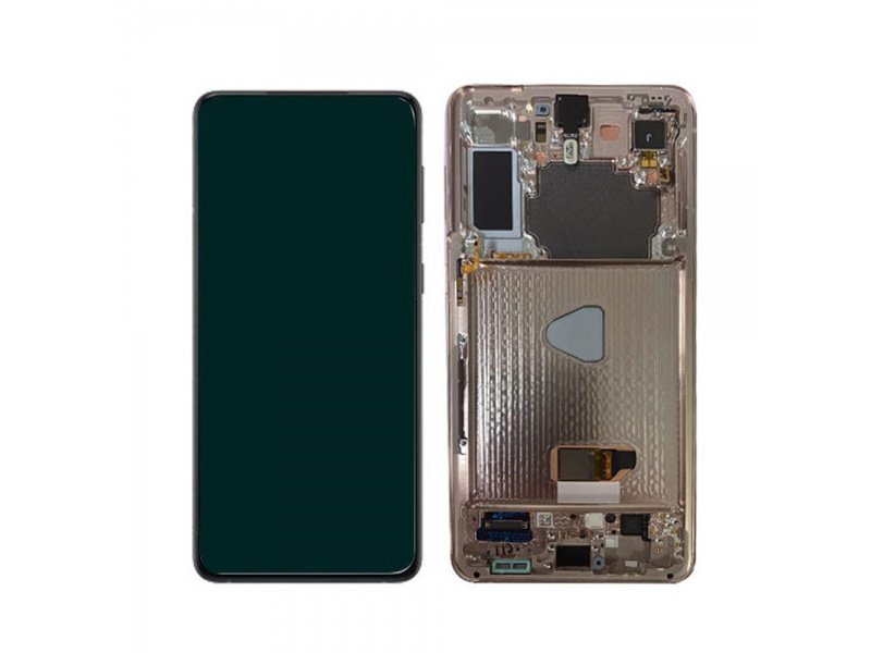 LCD displej + rámeček pro Samsung Galaxy S21 FE 2021 G990 zelená (Service Pack) (GH82-26414C) - obrázek produktu