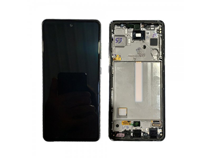 LCD displej + rámeček pro Samsung Galaxy A52s 5G A528 5G 2021 Awsome mátová (Service Pack) (GH82-26861E) - obrázek produktu