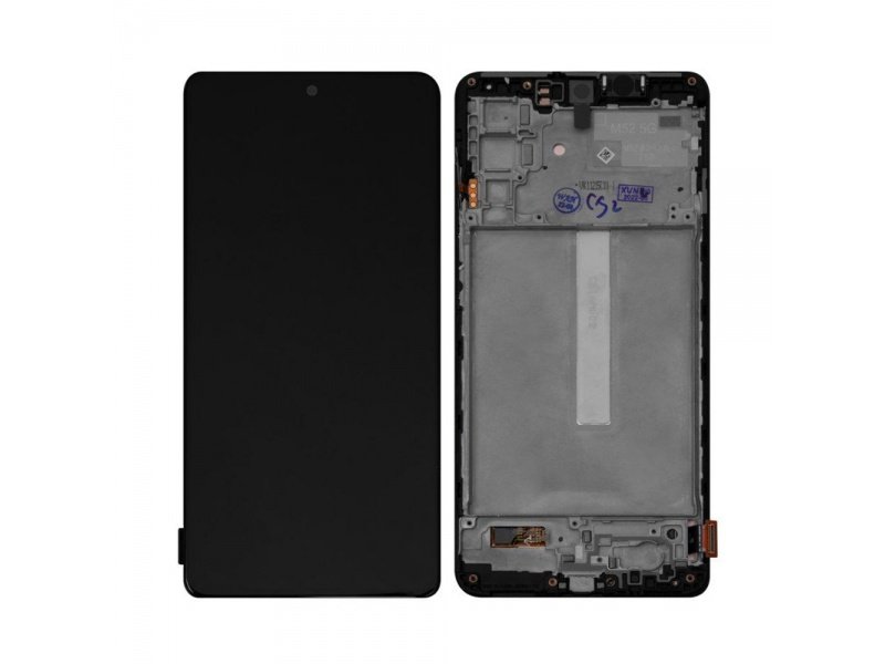 LCD displej + rámeček pro Samsung Galaxy M52 5G 2021 M526 černá (Service Pack) (GH82-27091A) - obrázek produktu