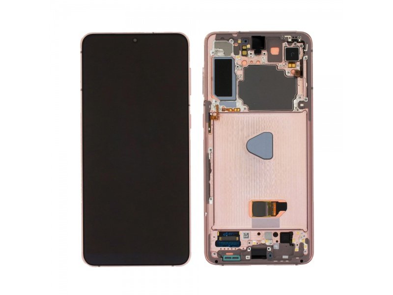 LCD displej + rámeček bez kamery pro Samsung Galaxy S21+ G996 fialová (Service Pack) (GH82-27268B) - obrázek produktu