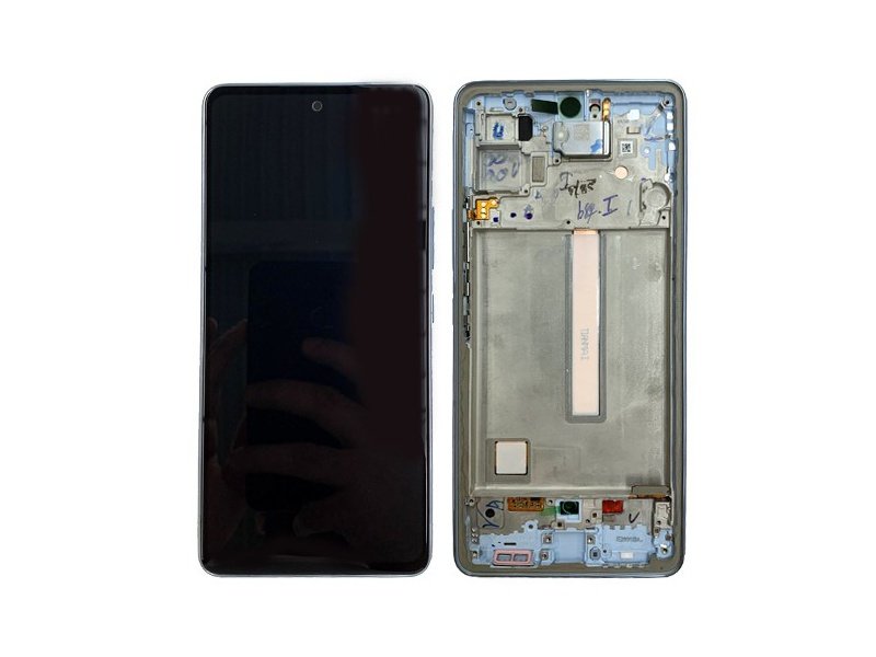 LCD displej + rámeček pro Samsung Galaxy A53 A536 5G 2022 modrá (Service Pack) (GH82-28024C) - obrázek produktu