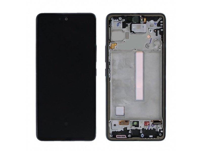 LCD displej + rámeček  pro Samsung Galaxy A73 A736 5G 2022 černá (Service Pack) (GH82-28884A) - obrázek produktu